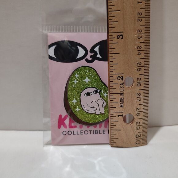 Ketnipz Avacado Enamel Pin Official Cartoon Collectible Metal Badge Figure - Picture 2 of 2